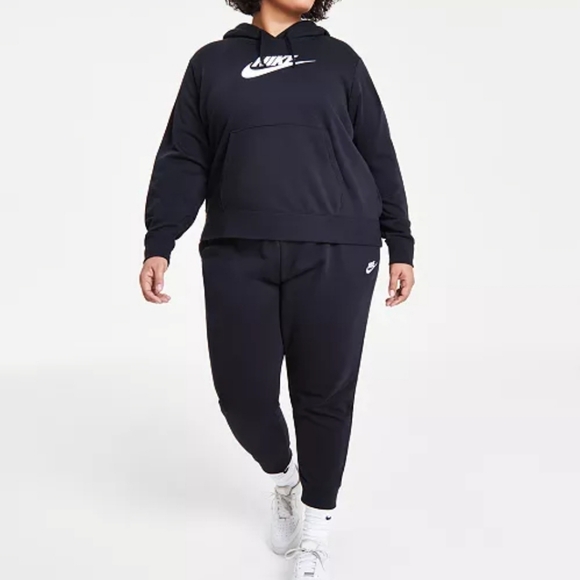 Nike sportswear club Fleece Womens hoodie black - Picture 2 of 4